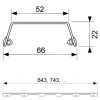 решетка tece tecedrainline steel ii 601583, нерж. сталь, матовая