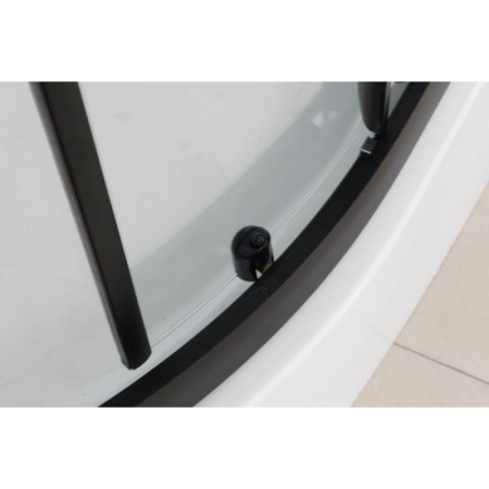 душевая кабина frank f400 black без крыши 100х100
