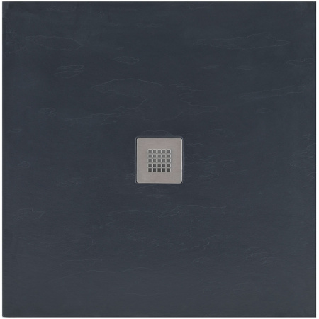 душевой поддон aquanet pleasure 00258889 из искусственного камня, 100×100 см,черный