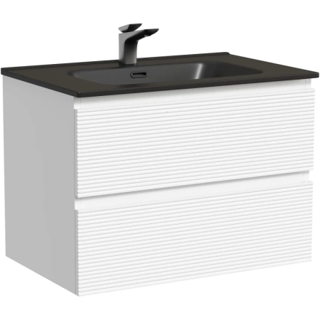 тумба под раковину sancos folk fl70w 69 см, подвесная, белый матовый