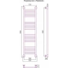 полотенцесушитель водяной 1200x300 черный матовый сунержа богема+ 31-0220-1230