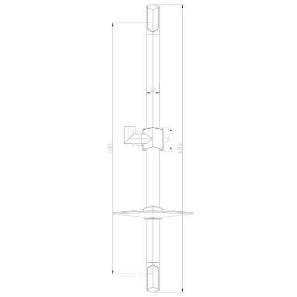 душевая штанга lemark lm8066c хром