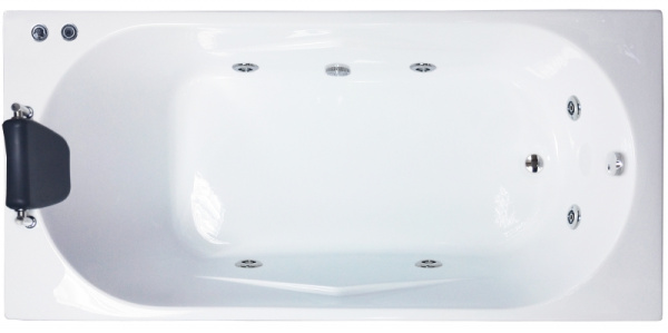 акриловая ванна royal bath tudor standart 170x75 rb407701st с гидромассажем