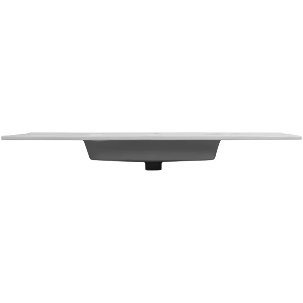 раковина cezares duet czr-8095-120 121x46 см, накладная, белый