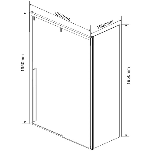 душевой уголок vincea lugano 130x100 vsr-1l1013clgm-1 профиль вороненая сталь, стекло прозрачное
