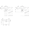раковина подвесная ideal standard connect cube e794501 60 см