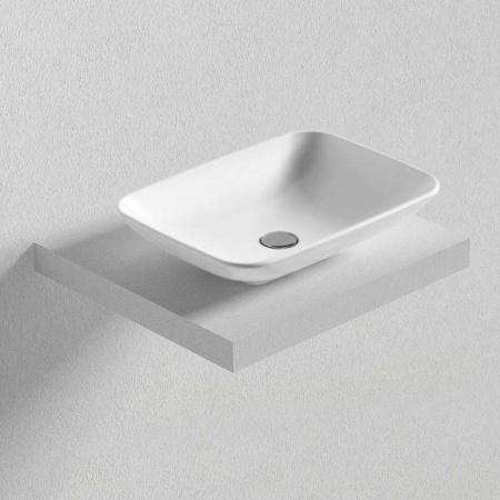 раковина bien harmony hrlg05401fd0w5000 54х40 см, накладная, белая