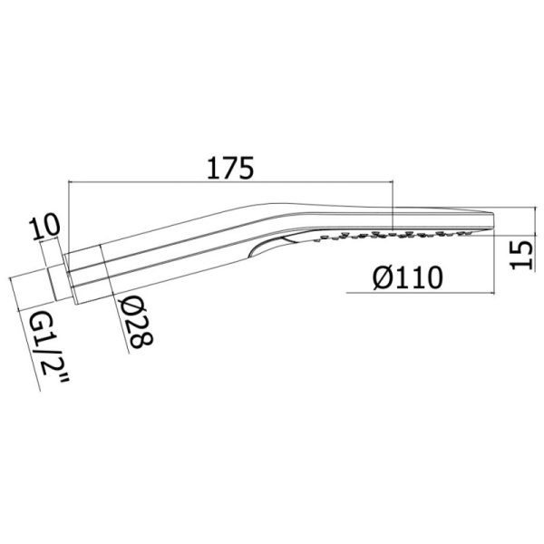 душевая лейка paffoni sofia zdoc122cr , хром глянцевый душевая лейка paffoni sofia zdoc122cr , хром глянцевый