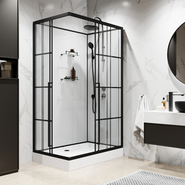 душевая кабина niagara standart 120x80 r st120/80/15qr/kl/bkt без гидромассажа