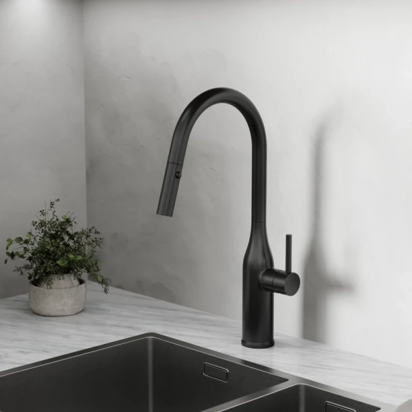 смеситель для кухни sancos grand sc4002mb черный матовый