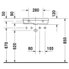 раковина подвесная duravit durastyle 0713500009