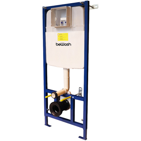 инсталляция bewash bw74 k500rzvp0400pk000000 для унитаза, с клавишей смыва хром глянцевый