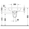 раковина подвесная 60 см duravit d-code 23106000002