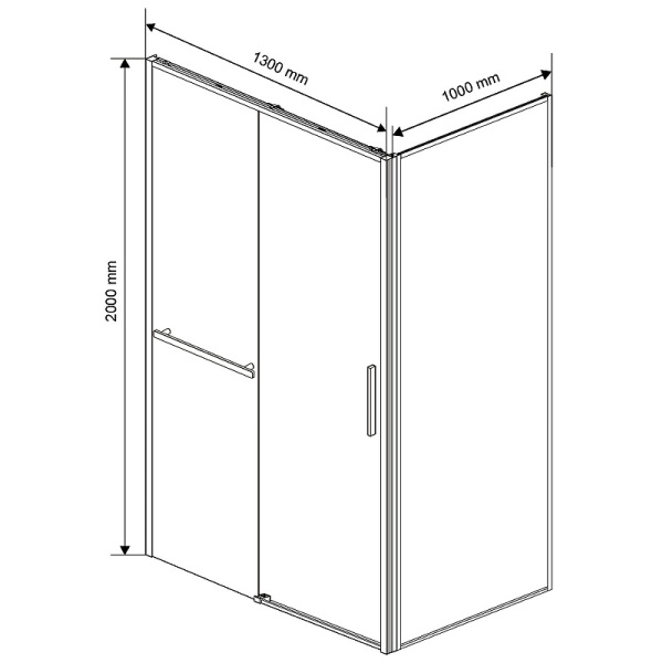 душевой уголок vincea slim soft 130x100 vsr-1ss1013clgm профиль вороненая сталь, стекло прозрачное