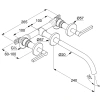 смеситель для раковины kludi nova fonte puristic 201463915 без донного клапана, черный матовый
