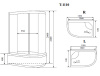 душевая кабина timo standart t-1110l 110х85