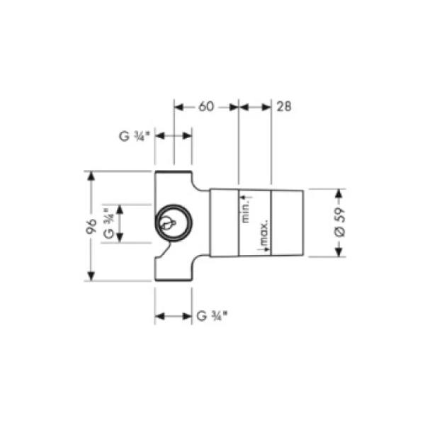 внутренняя часть hansgrohe 15930180 переключателя quattro