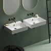 раковина catalano premium 0220600001 60x47 см, накладная, подвесная, белый глянец