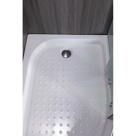 душевой уголок esbano esr-8027a 120x80 l esugr8027al профиль хром стекло рифленое