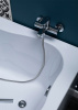 акриловая ванна aquanet borneo 170x90 l 205286, цвет белый)