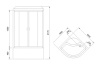 душевая кабина royal bath nrw 100x100 rb100nrw-c-ch-p с паром с гидромассажем