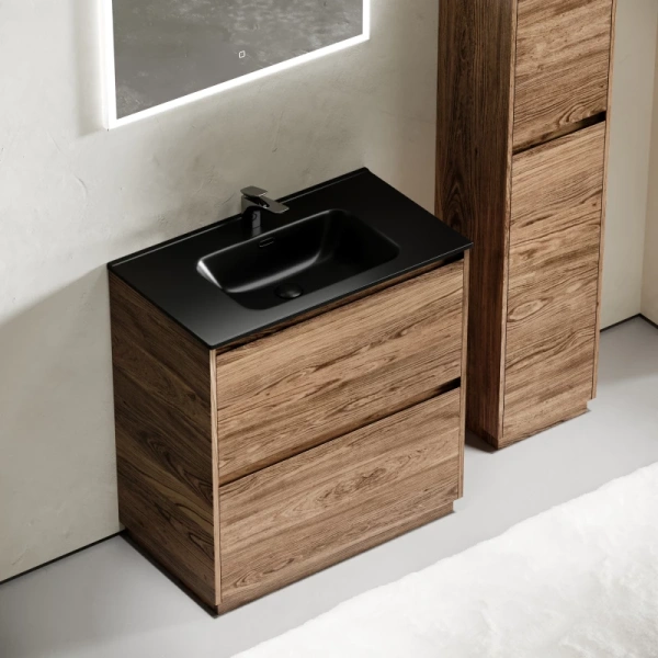 тумба под раковину sancos libra floor 80 lb80fech дуб чарльстон