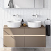 раковина villeroy & boch collaro 4a1840rw накладная, ø40 см, stone white (белый матовый) с покрытием ceramicplus