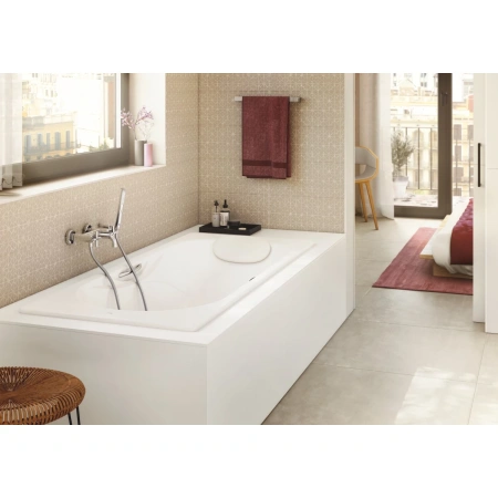 ванна чугунная roca malibu 233460000 160x70 см, с антискользящим покрытием, белый
