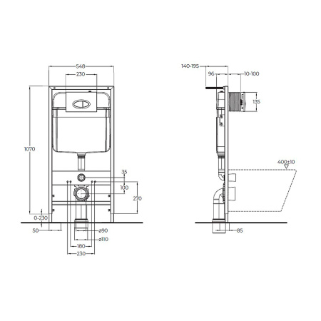 инсталляция belbagno bb026/bb042bl с белой глянцевой клавишей смыва