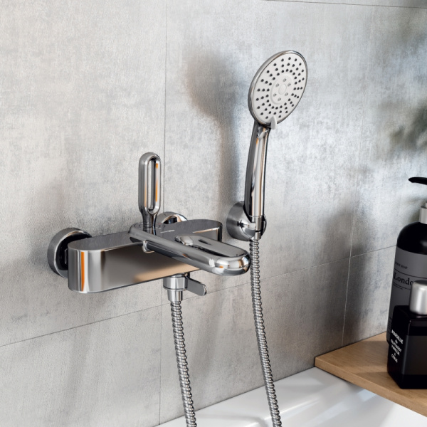 смеситель для ванны с душем wasserkraft kammel 1801 цвет хром