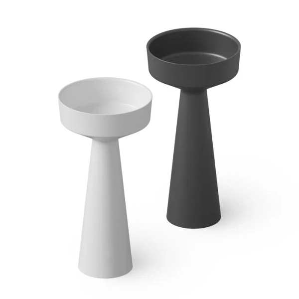 раковина dea design pedestal basin dd2018 425 18 напольная, без отв., solid surface, 42.5х42.5х85см., white №18