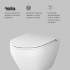 унитаз am.pm spirit v2.0 c701700mwsc подвесной, безободковый, с сиденьем микролифт, белый матовый