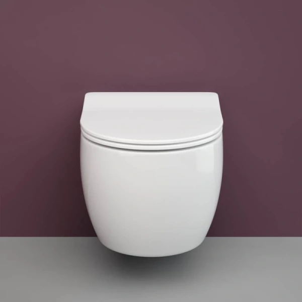 унитаз ceramicanova play cn3001 подвесной, с сиденьем микролифт, белая