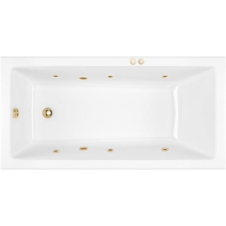 Акриловая ванна Excellent Wave 170x75 "SOFT" цвет золото