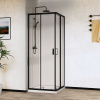 душевой уголок vincea city 100x90 vss-5ct9010clb профиль черный, стекло прозрачное