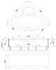 акриловая ванна royal bath fanke de luxe 140x140 rb581200dl с гидромассажем