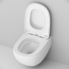 унитаз am.pm sensation flashclean ck30h0904w подвесной с гигиеническим душем и ершиком с сиденьем микролифт