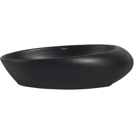 раковина 49x31 см abber bequem ac2107mb, черный матовый