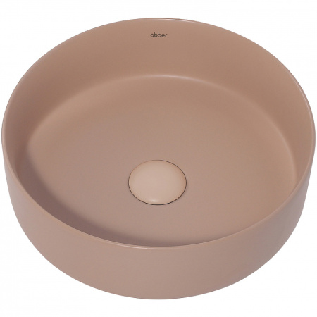 раковина 36x36 см abber bequem ac2108mbb, цвет бежевый матовый.