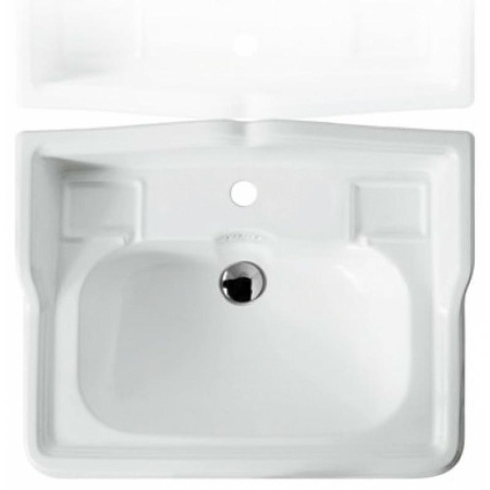 раковина подвесная simas arcade ar 824 bia 1 hole 68x54x26 см, белая