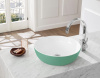 раковина villeroy & boch artis 417943bcw4 накладная, ø43 см, sencha (зеленый чай) с покрытием ceramicplus
