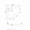 душевой поддон из искусственного камня rgw stone tray st/t-g 90×90 16155099-01 белый