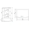 душевой бокс timo standart 140x88 t-1140 с гидромассажем