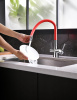 смеситель для кухни lemark comfort lm3075c-red хром красный