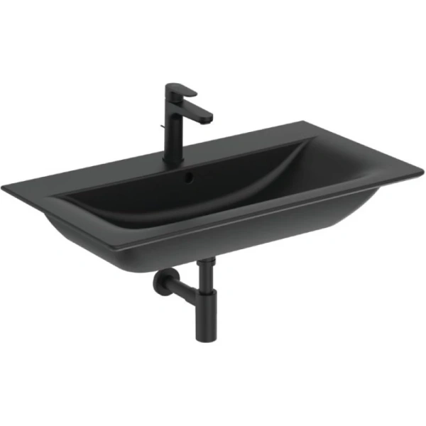 раковина полувстраиваемая ideal standard connect air 84х46 см, e0279v3 с отверстием под смеситель