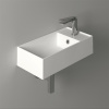 раковина подвесная simas agile ag 50 bia matt 50x27 см, белый матовый
