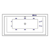 акриловая ванна excellent crown grand 190x90 "smart" цвет бронза