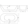 акриловая ванна sancos single 180x85 fb07 без гидромассажа