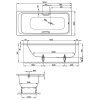 стальная ванна bette select 3413-000 plus 180x80 см