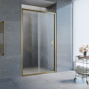 дверь для душевой кабины в нишу vegas glass zp 115 05 02 профиль бронза, стекло шиншилла
